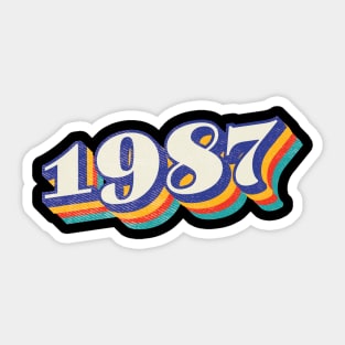 1987 Birthday Year Sticker